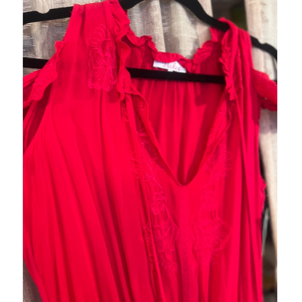 Parker Embroidered Lace Cold Shoulder Romper, NEW - Picture 8 of 15